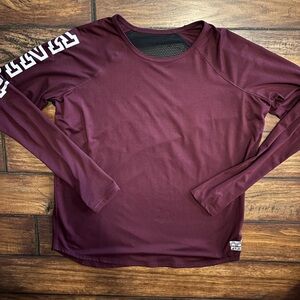 Like New PINK Victoria's Secret Burgundy Long Sleeve Tee